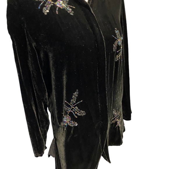 Carole Little silk and rayon jacket, size medium. Beaded. Elegant. Worn once - Picture 8 of 16